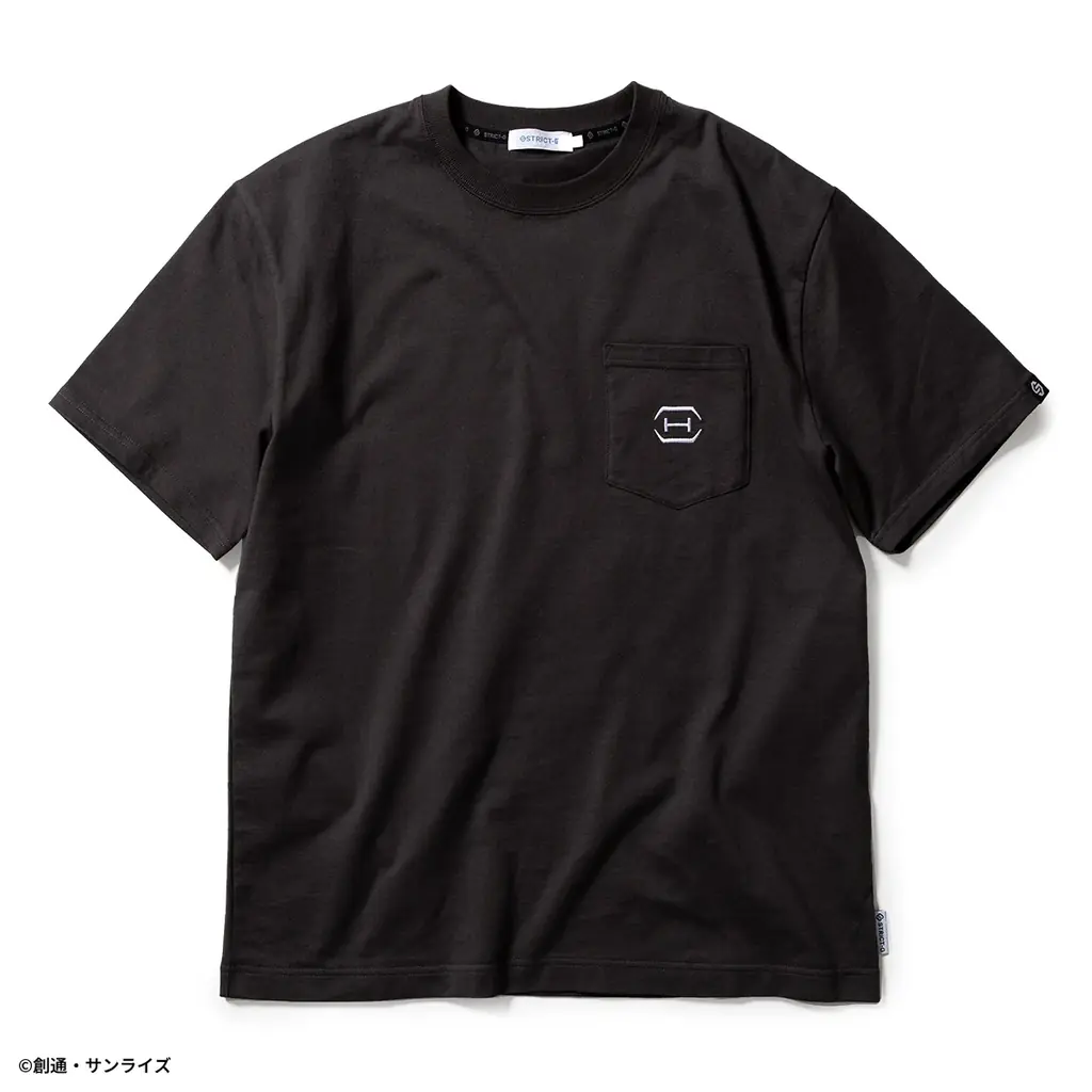 『機動戦士ガンダム 閃光のハサウェイ キルケーの魔女』よりシンプルなワンポイント刺繍のBASICポケット付きTシャツが登場！ 画像 5