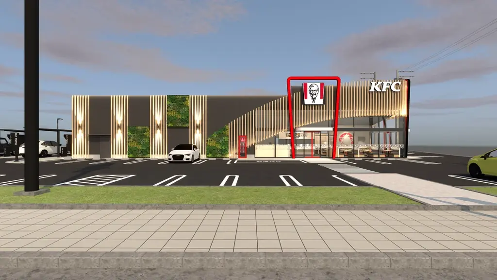 「KFC 次世代モデル店舗 相模原大野台店 オープニングセレモニー＆新商品『ちゅる～りぃ』発表会」人気コスプレイヤー・えなこさんが「1日店長」に就任 画像 6