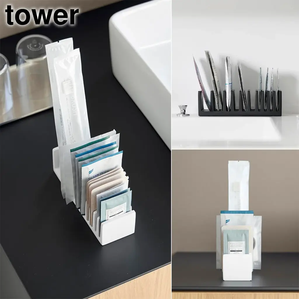 【山崎実業 新商品のお知らせ】 化粧品サンプルを整理できるパウチスタンドや、簡単に設置できる2段のボール収納ラックなど、新商品が発売になりました。 画像 3