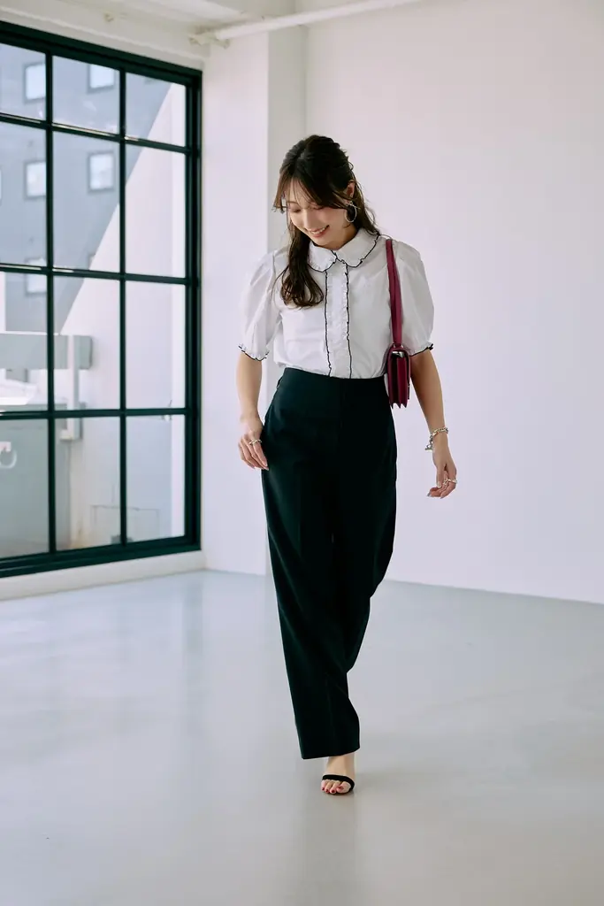 Ｍ Maglie le cassetto × Stylist冨張愛 Special Collaboration 「着映えはおまかせ！」華やかフリルブラウス＆新型パンツ♡ 画像 4