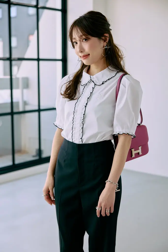 Ｍ Maglie le cassetto × Stylist冨張愛 Special Collaboration 「着映えはおまかせ！」華やかフリルブラウス＆新型パンツ♡ 画像 5