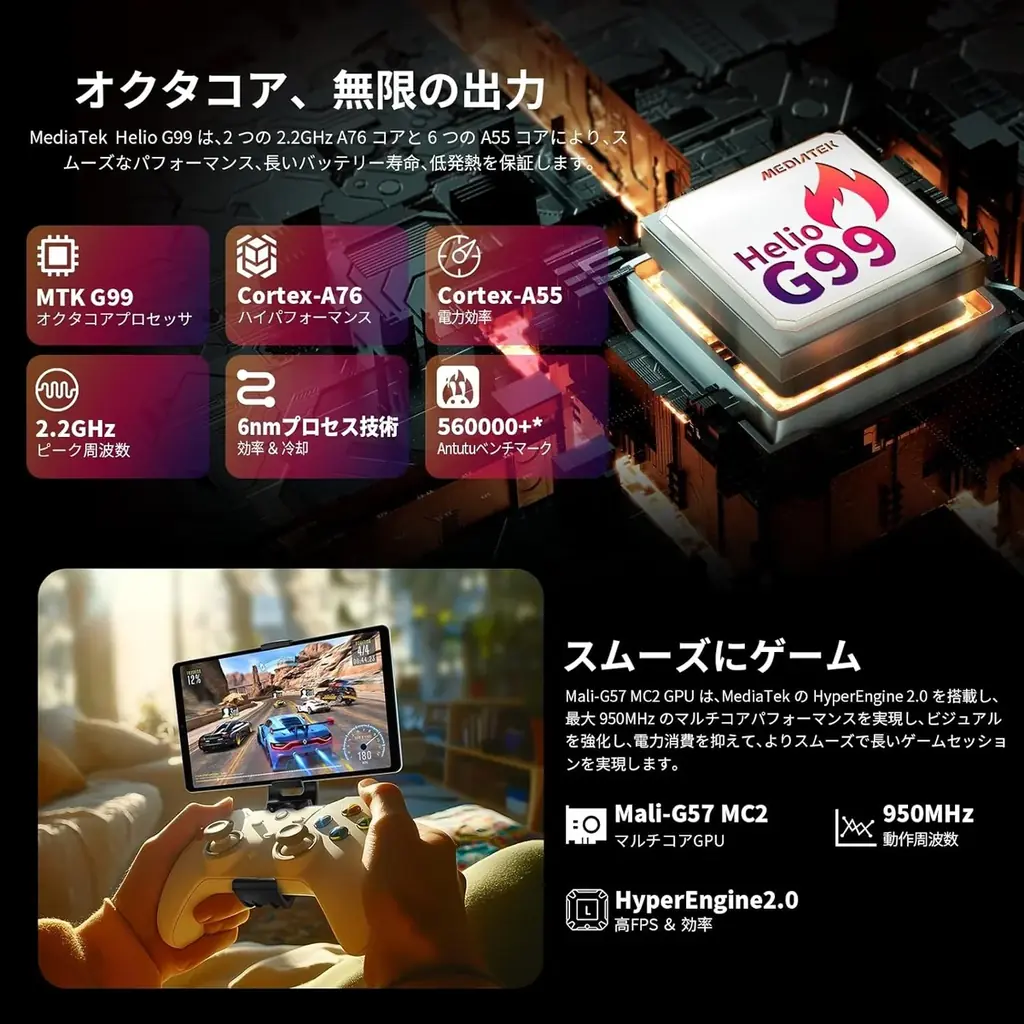 【16873円ゲット】Android 15 タブレット「Teclast T50Mini」が大特価｜通常20,900円→16,873円の期間限定セール /20GB+128GB/8.7インチ/120Hz 画像 4