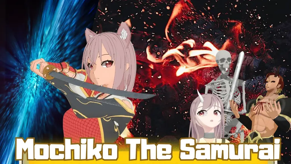 【新作情報】3DアクションRPG『Mochiko The Samurai』Steam4月正式リリース｜中村優花（元SKE48）がCV担当 画像 1