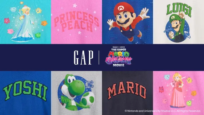 GapKids×マリオ14点