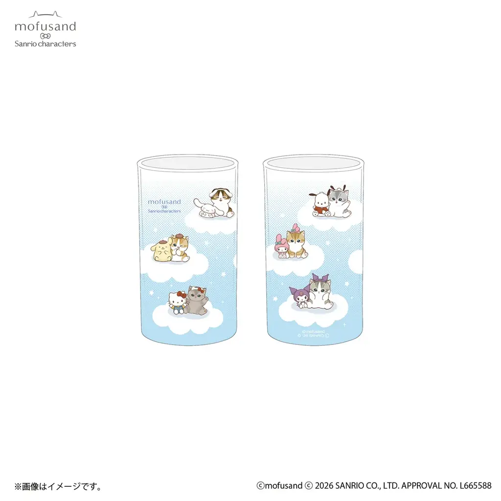 【mofusand × サンリオキャラクターズ】夢のコラボ第3弾！「遊園地へおでかけ」をテーマに淡いパステルカラーに包まれたコラボ商品が4月17日（金）より多数登場！ 画像 22