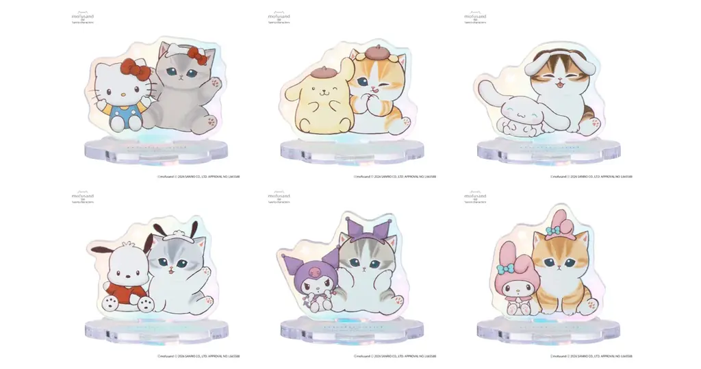【mofusand × サンリオキャラクターズ】夢のコラボ第3弾！「遊園地へおでかけ」をテーマに淡いパステルカラーに包まれたコラボ商品が4月17日（金）より多数登場！ 画像 25