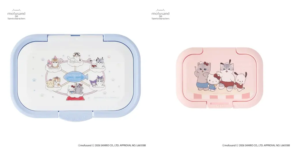 【mofusand × サンリオキャラクターズ】夢のコラボ第3弾！「遊園地へおでかけ」をテーマに淡いパステルカラーに包まれたコラボ商品が4月17日（金）より多数登場！ 画像 27