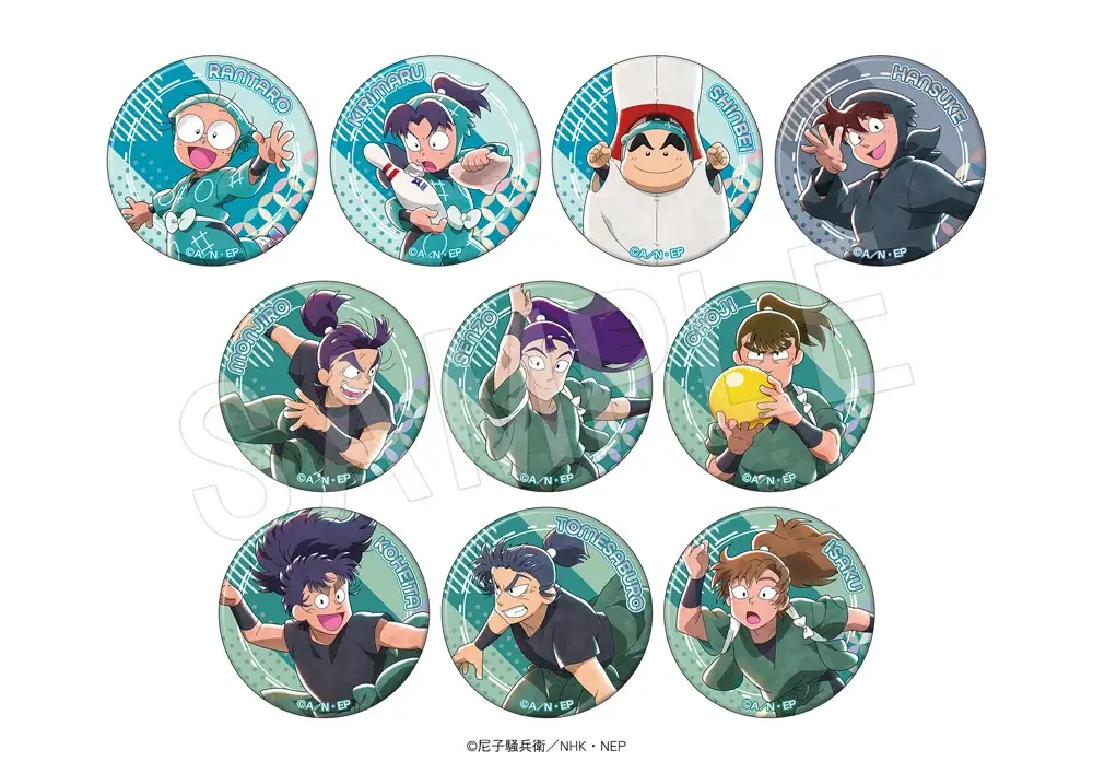 『忍たま乱太郎』と「ROUND1」のコラボキャンペーンが開催！ボウリングやローラースケートを楽しむ乱太郎たち10名の新規描き下ろしイラストを使用した新作アイテムが登場！ 画像 2