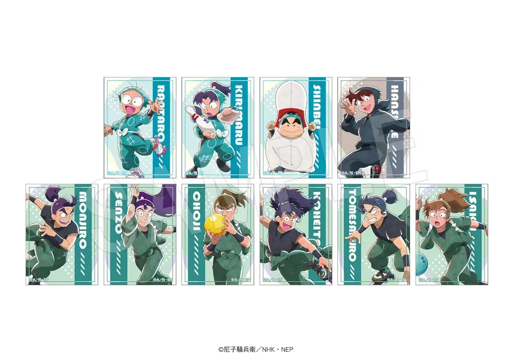 『忍たま乱太郎』と「ROUND1」のコラボキャンペーンが開催！ボウリングやローラースケートを楽しむ乱太郎たち10名の新規描き下ろしイラストを使用した新作アイテムが登場！ 画像 4