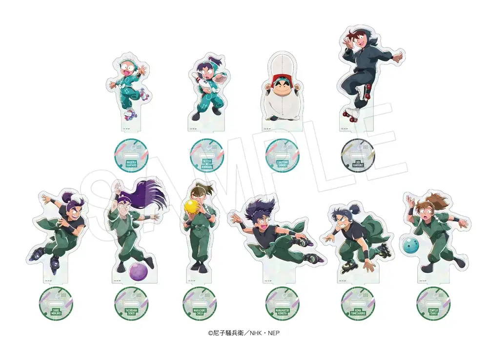 『忍たま乱太郎』と「ROUND1」のコラボキャンペーンが開催！ボウリングやローラースケートを楽しむ乱太郎たち10名の新規描き下ろしイラストを使用した新作アイテムが登場！ 画像 5