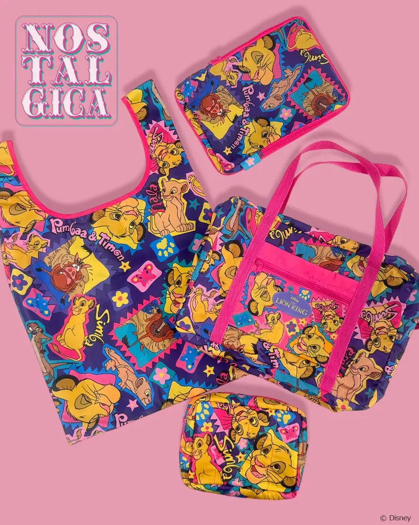 【4/7発売】ディズニーキャラクターをカラフルな総柄で楽しむ＜ノスタルジカ＞シリーズより、春のレジャーにぴったりなバッグ＆ポーチが登場 画像 10