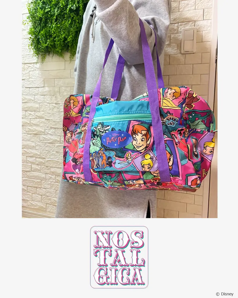 【4/7発売】ディズニーキャラクターをカラフルな総柄で楽しむ＜ノスタルジカ＞シリーズより、春のレジャーにぴったりなバッグ＆ポーチが登場 画像 8