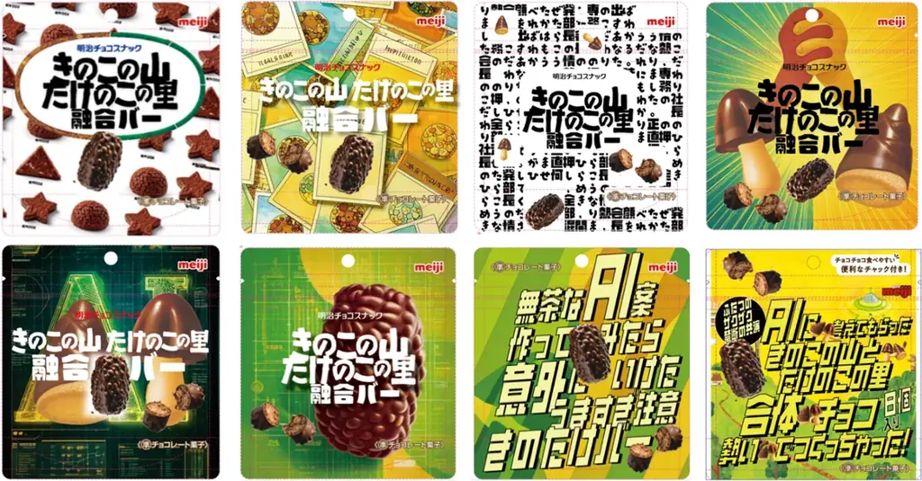 “どっちも派専用”「AI発案 合体しちゃった！きたきたのこのこの山里」4月14日から数量・期間限定で全国発売決定！ 画像 3