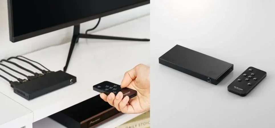 複数の再生機器の切り替えがリモコンでスムーズに。ディスプレイ1台で映画やゲームを楽しめるHDMI切替器を新発売 画像 1