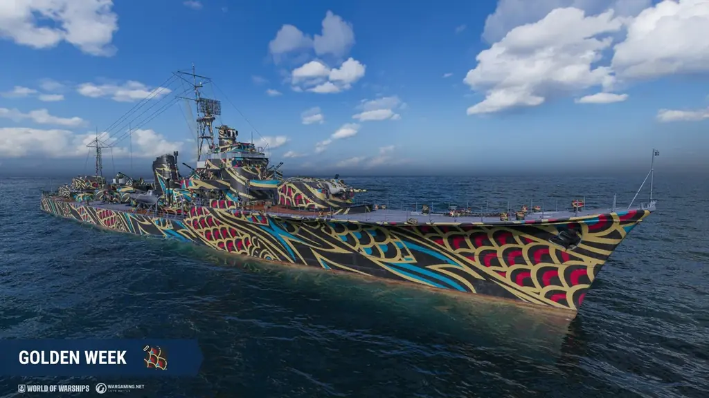 『World of Warships』4月のアップデートが本日より公開。報酬満載の「ゴールデンウィーク」イベントパスや『アズールレーン』第八波コラボも近日到来！ 画像 4