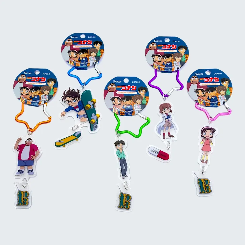 名探偵コナン 星型カラビナ付きキーホルダー全5種登場