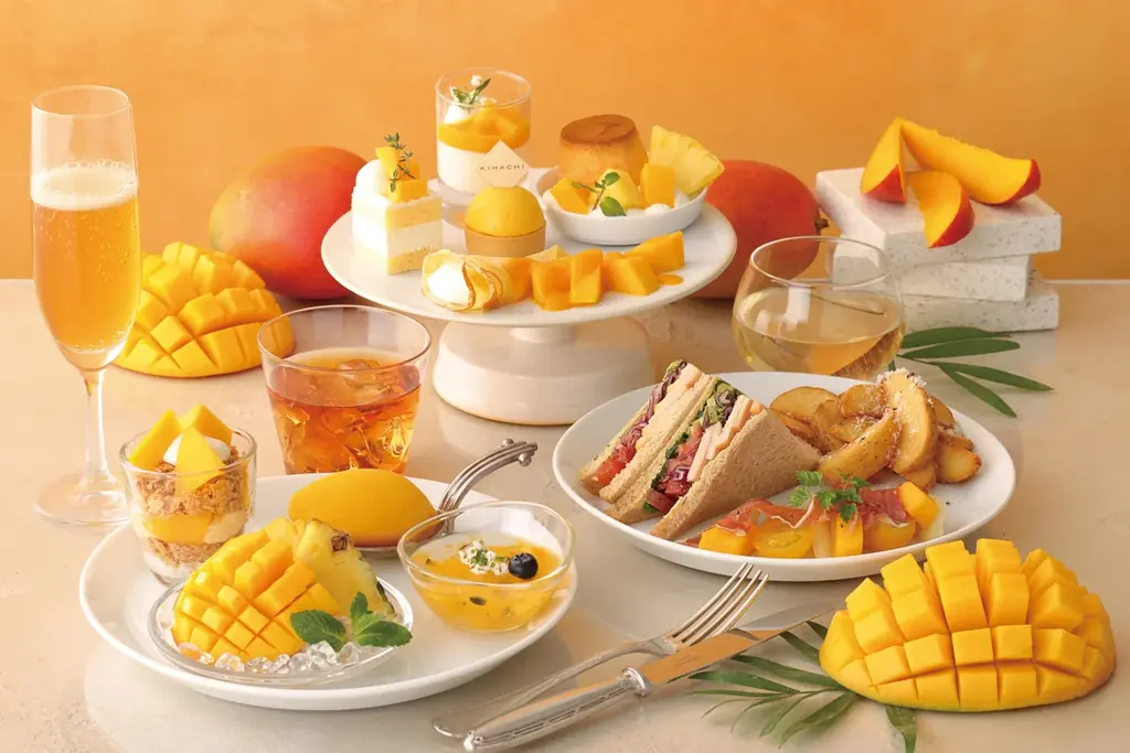 【キハチ 青山本店】うっとり甘い香り！新作マンゴースイーツなど12種を楽しむアフタヌーンティー、ナポレオンパイを旬の完熟マンゴーでアレンジしたスペシャルデザートを発売 画像 2