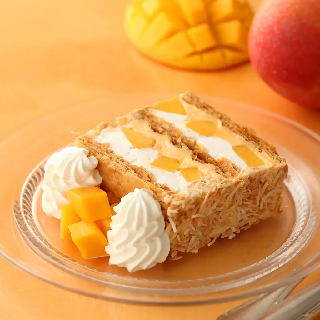 【キハチ 青山本店】うっとり甘い香り！新作マンゴースイーツなど12種を楽しむアフタヌーンティー、ナポレオンパイを旬の完熟マンゴーでアレンジしたスペシャルデザートを発売 画像 7