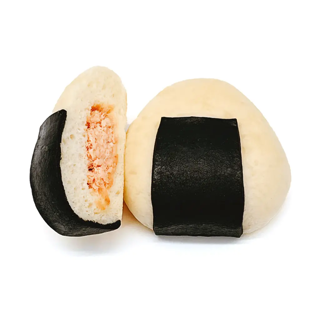 【木村屋總本店】＜新商品＞“おむすび”そっくりのかわいい惣菜パン「おむすびパン(鮭×クリームチーズ)」新発売！ 画像 2