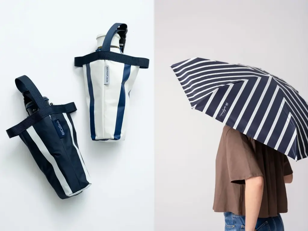 【ロンハーマン】すっきりとしたストライプが印象的な、ロンハーマンオリジナルの晴雨兼用折りたたみ傘が登場 画像 1