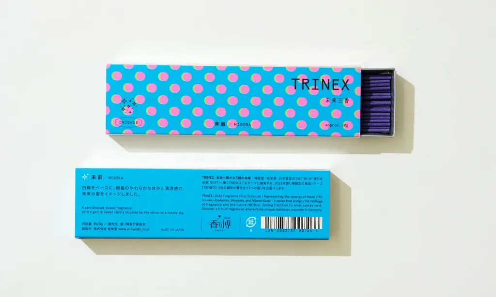 香の老舗3社が共創、“未来の香り”をお香で表現。「TRINEX〈未来三香〉」香り博2026で限定発売 画像 5