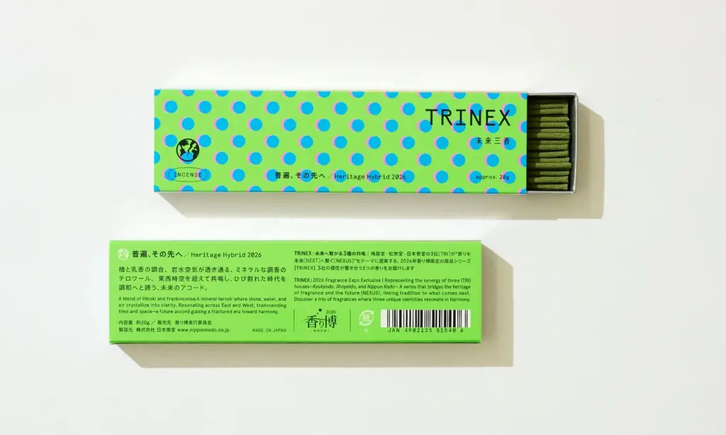香の老舗3社が共創、“未来の香り”をお香で表現。「TRINEX〈未来三香〉」香り博2026で限定発売 画像 8