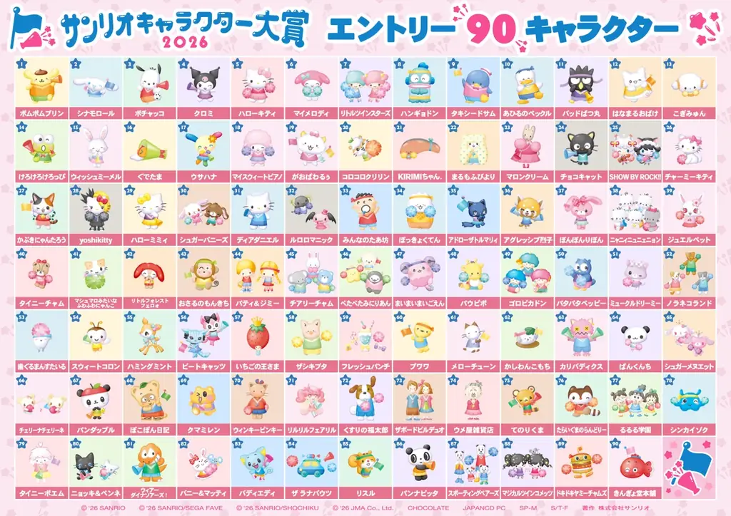 「2026年サンリオキャラクター大賞」投票スタート 画像 14