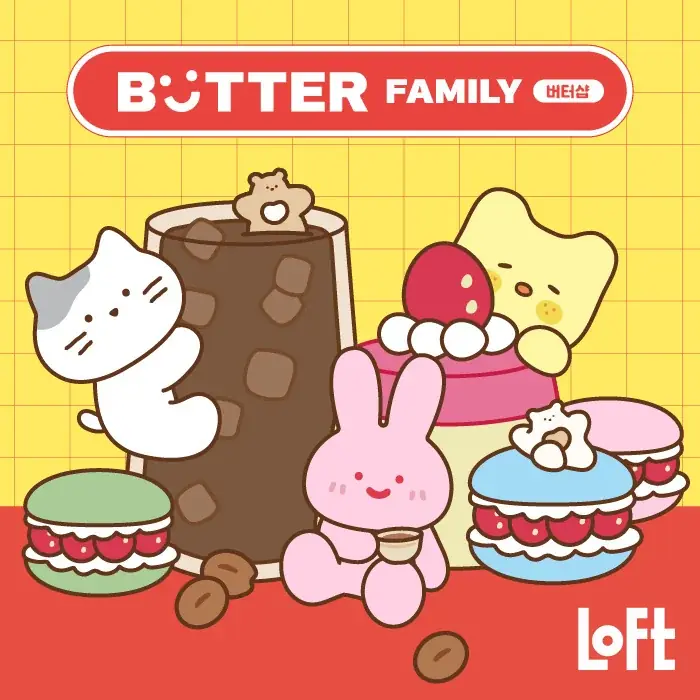 【ロフト】韓国の人気キャラクターが日本初上陸！「BUTTER FAMILY POP UP SHOP」 画像 1