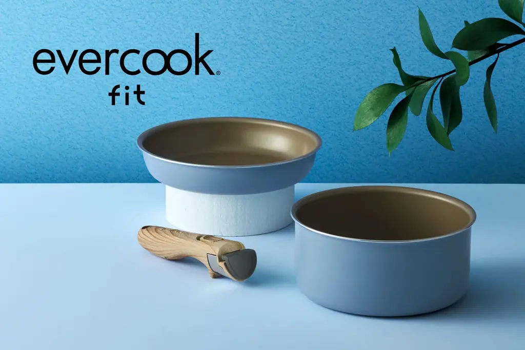 4/15発売　evercook fit スモーキーブルー新3点セット
