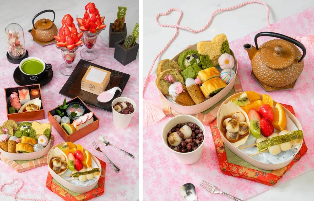 春の和スイーツを楽しむ限定メニューが登場｜桜×苺のアフタヌーンティーやお花見スイーツを「UNPASS CAFE」で提供 画像 1