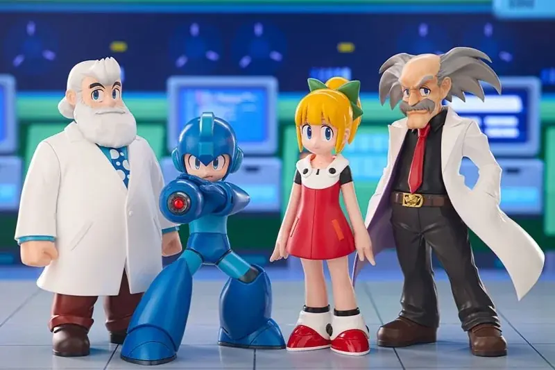 『ロックマン11 運命の歯車!!』より、「ロックマン」「ロール」「Dr.ワイリー＆Dr.ライト」がOSHI WORKSで立体化。 画像 2