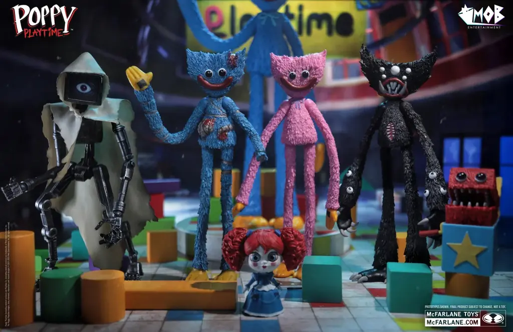 ポピープレイタイム7インチ可動フィギュア全4種、予約開始