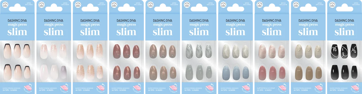世界30,000店舗以上で展開するウォニョンモデルのネイルブランド「DASHING DIVA」日本限定「magic press slim」全国のドラッグストア、ドン・キーホーテで4月より順次発売 画像 2