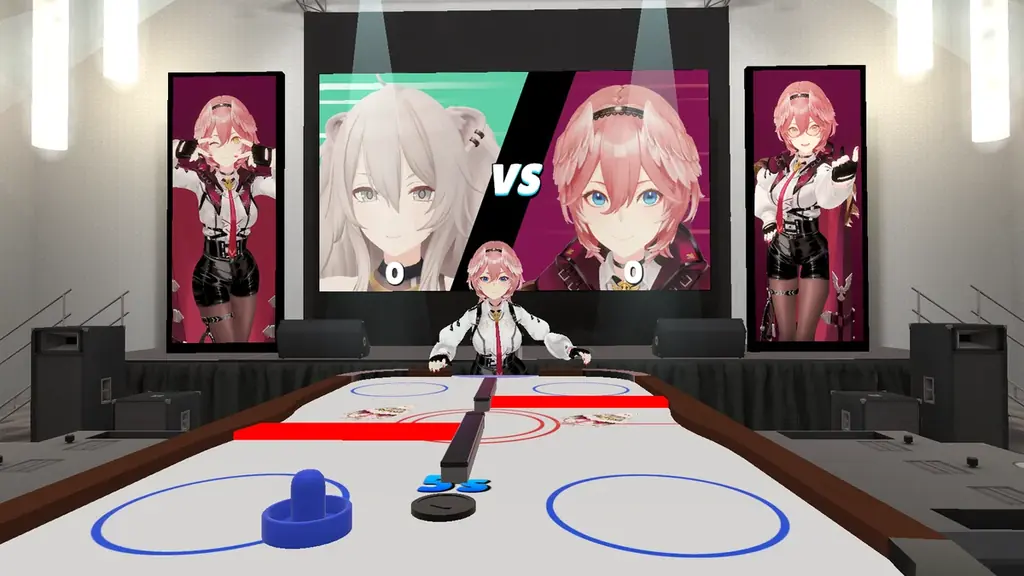 ホロライブプロダクションの二次創作ブランド「holo Indie」が、VR対応アクションゲーム『Holo Hockey』のSteamストア公開 画像 5