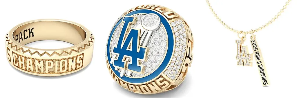 MLBワールドシリーズ連覇記念 ドジャース チャンピオンリングコレクションを4月10日より受注販売開始 画像 2