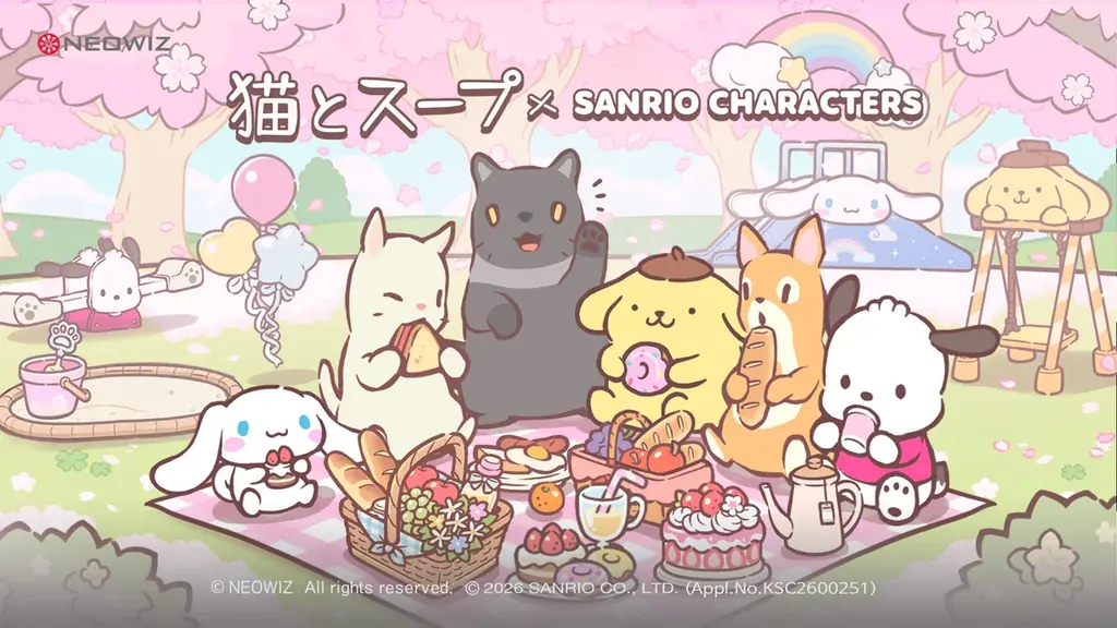 猫とスープ×サンリオ、シナモンらが森で共演