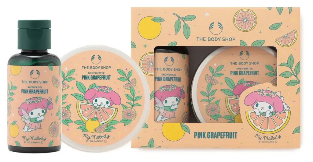 マイメロディ&クロミ×ザボディショップ　ボディヨーグルトなどの人気製品をコラボ限定パッケージで数量限定発売 画像 5