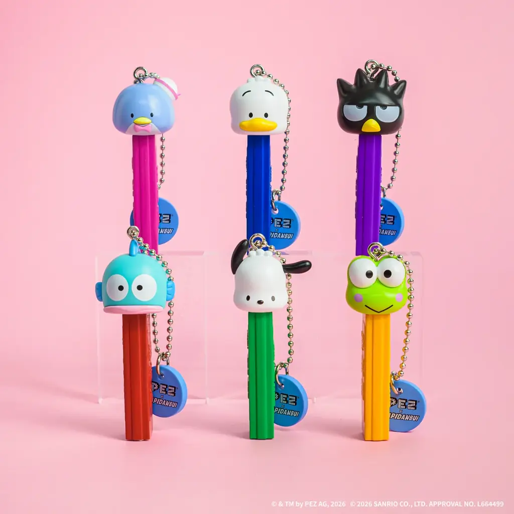 「PEZ×はぴだんぶい マスコット」 4月下旬より発売開始！ 画像 2