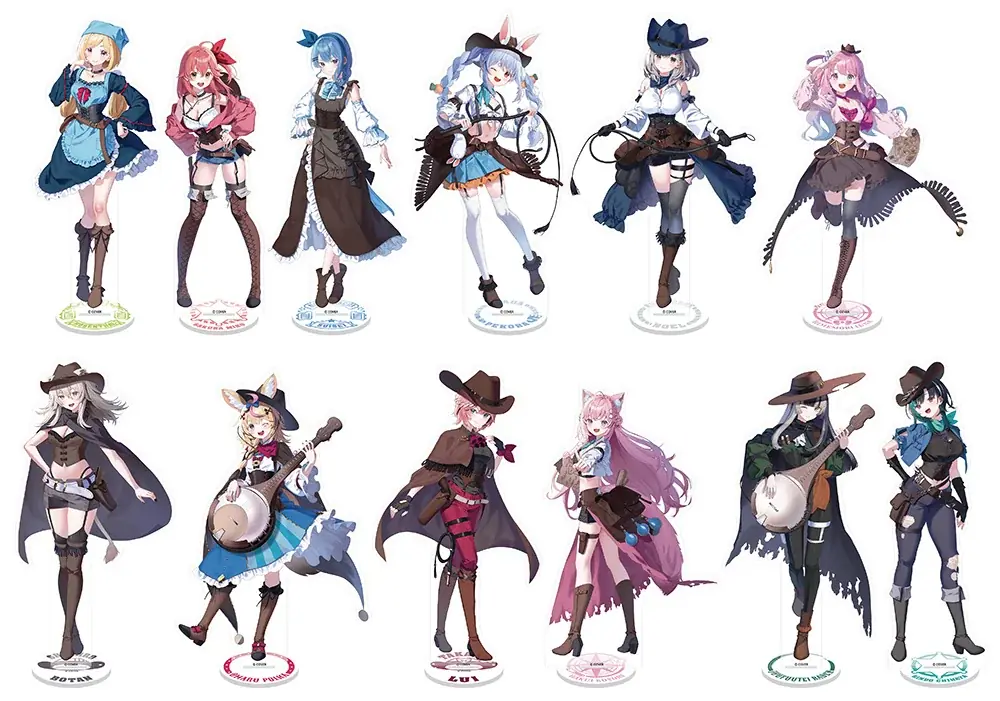 「ホロライブプロダクション」所属VTuber12名の描き起こしイラストを使用した新作グッズが、4月18日発売！　アニメイトでは、特典がもらえるフェアを開催!! 画像 2