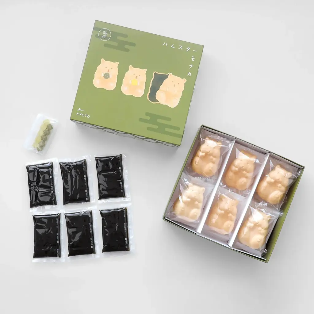 京都生まれの人気菓子「ハムスターモナカ」に、新緑の季節にぴったりの抹茶バージョンが登場。 画像 12