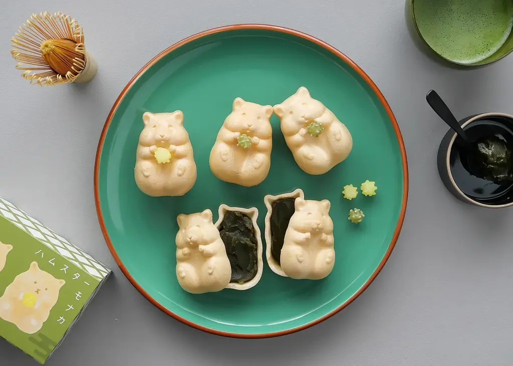 京都生まれの人気菓子「ハムスターモナカ」に、新緑の季節にぴったりの抹茶バージョンが登場。 画像 13