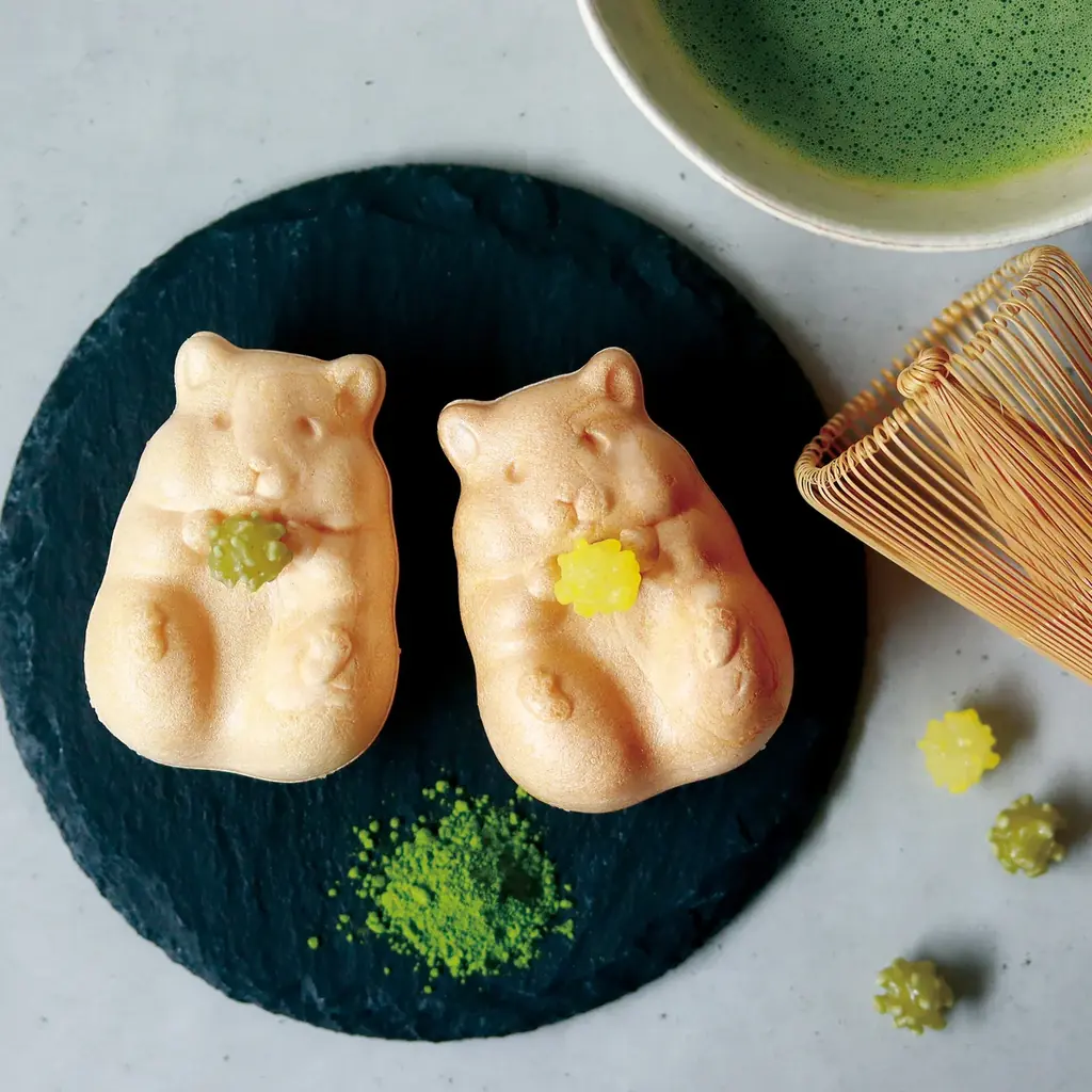 京都生まれの人気菓子「ハムスターモナカ」に、新緑の季節にぴったりの抹茶バージョンが登場。 画像 4