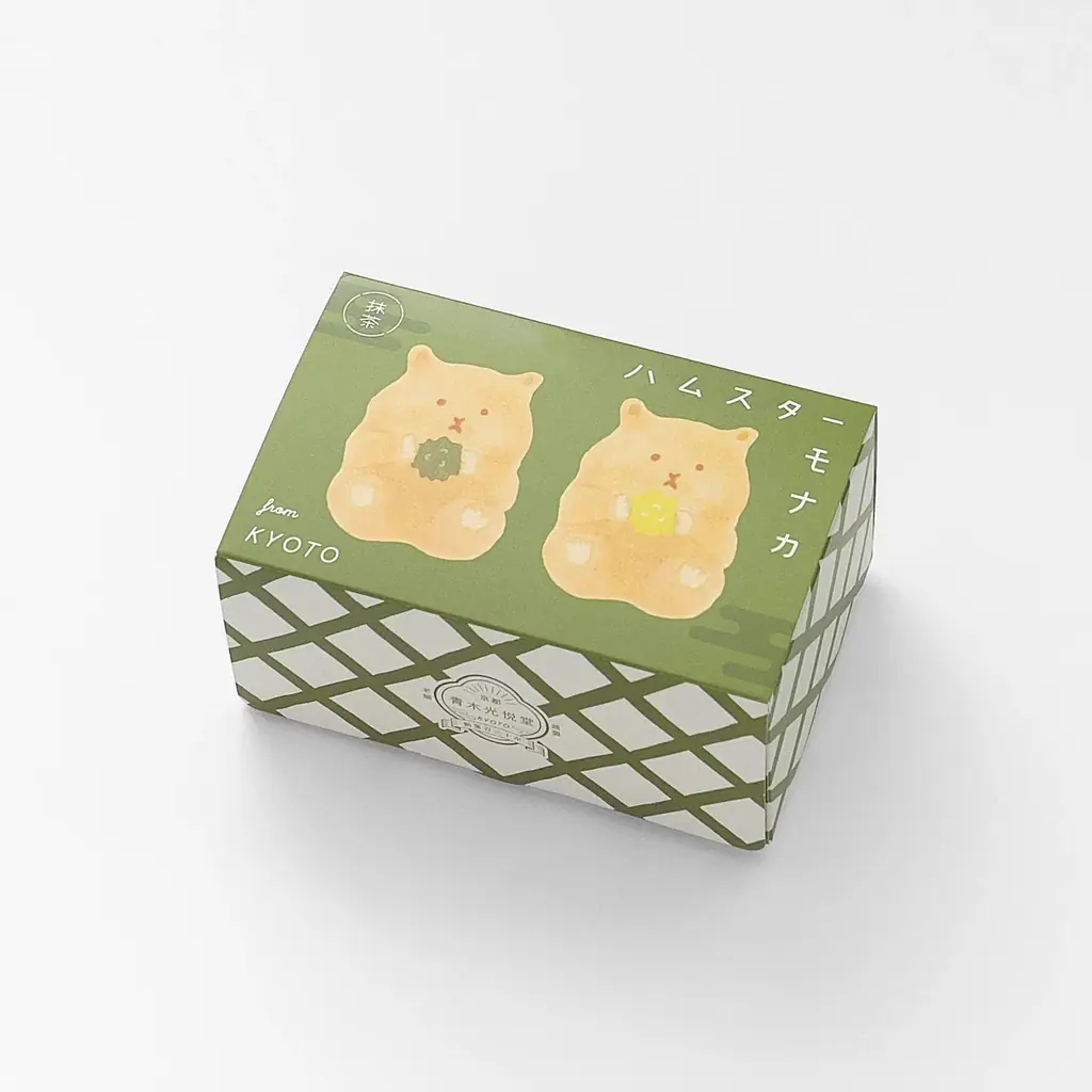 京都生まれの人気菓子「ハムスターモナカ」に、新緑の季節にぴったりの抹茶バージョンが登場。 画像 9