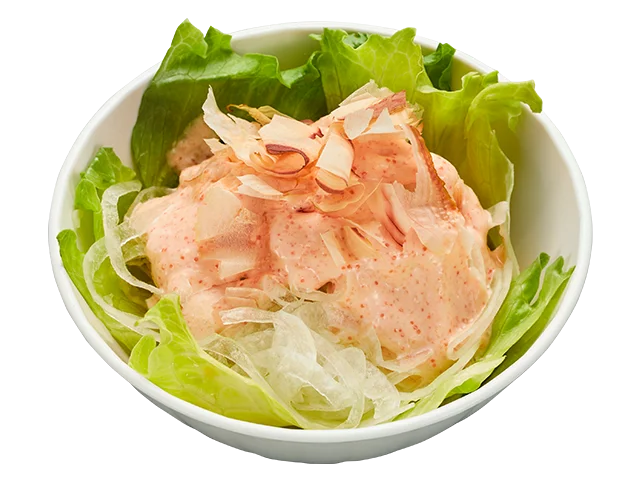 ご好評につき５月・６月も継続決定！ラインアップにサラダ２種も新登場！おにぎり、ドーナツ、味噌汁と週替わりの税込９０円メニューで“あなたの街の食堂”かっぱ寿司が平日ワンコインランチをかなえます。 画像 3