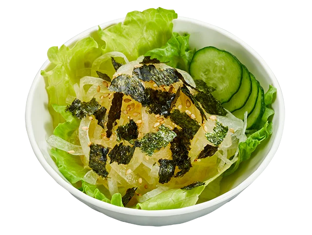 ご好評につき５月・６月も継続決定！ラインアップにサラダ２種も新登場！おにぎり、ドーナツ、味噌汁と週替わりの税込９０円メニューで“あなたの街の食堂”かっぱ寿司が平日ワンコインランチをかなえます。 画像 4