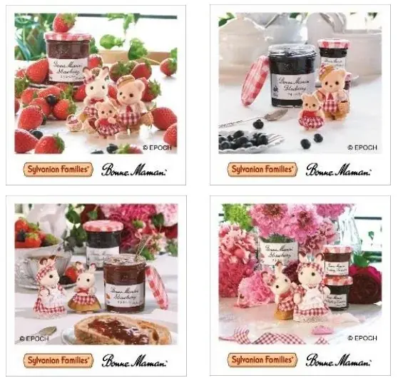 ボンヌママン×シルバニアファミリー 初のコラボ 対象ジャム購入でオリジナルグッズをプレゼント　「ママンの味で“ありがとう”キャンペーン」 ４月１６日 スタート 画像 5
