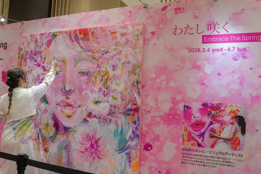「話題のアーティスト silsilによるライブペインティング 第2弾」を4月15日(水)に開催！〈大丸京都店〉 画像 1