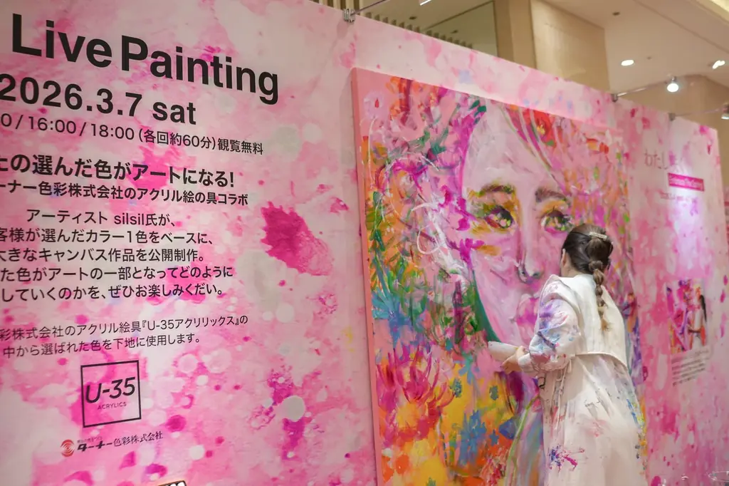 「話題のアーティスト silsilによるライブペインティング 第2弾」を4月15日(水)に開催！〈大丸京都店〉 画像 3