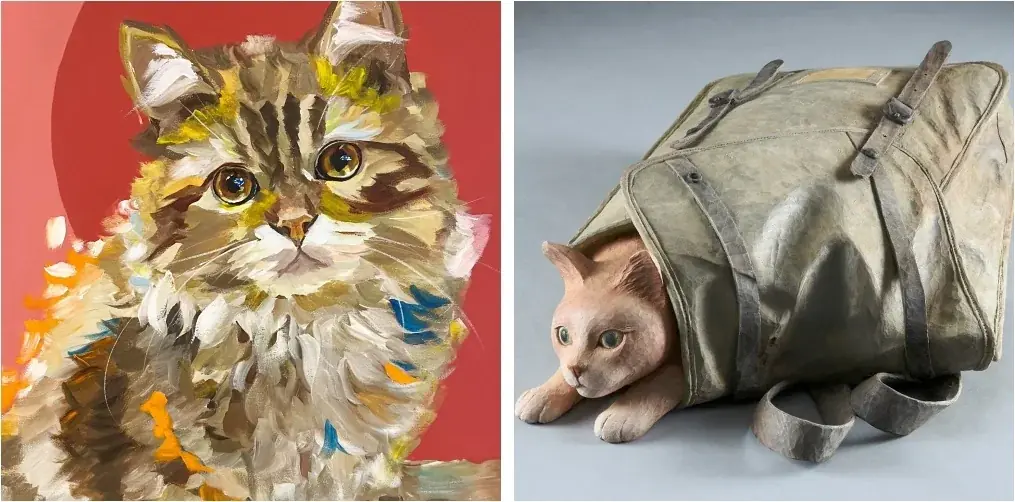 【阪神梅田本店】絵画やイラスト、木彫りで表現された愛らしい猫たち。人を魅了してやまない、猫のアート展を開催します！ 画像 1