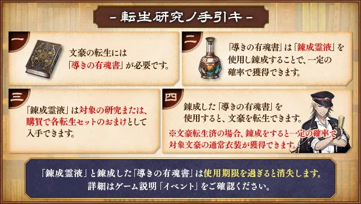 DMM GAMES「文豪とアルケミスト」新文豪「押川春浪(CV：檜山修之)」の「転生研究」を開始！ 画像 3